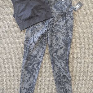 Ideology Black and Gray Swirl Leggings